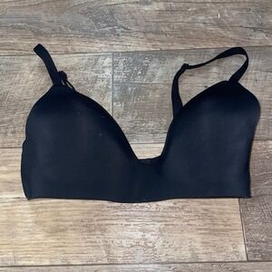 Victorias Secret T-Shirt Lightly Lined Wireless Bra Black 32DD 139834-QB4